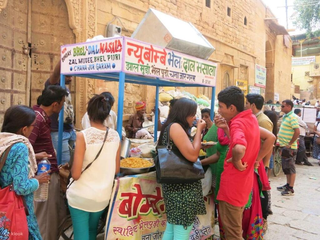Cultural tour travelers exploring traditional Indian heritage sites